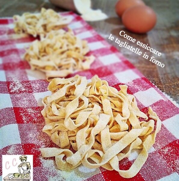 How to easily dry tagliatelle in the oven